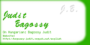 judit bagossy business card